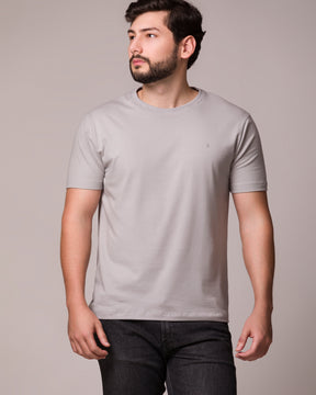 CAMISETA BÁSICA PONTO H CINZA GIZ