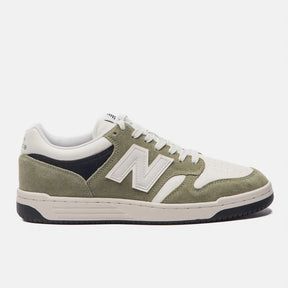 TÊNIS NB 480 LOW UNISEX NEW BALANCE VERDE MUSGO/BEGE CLARO