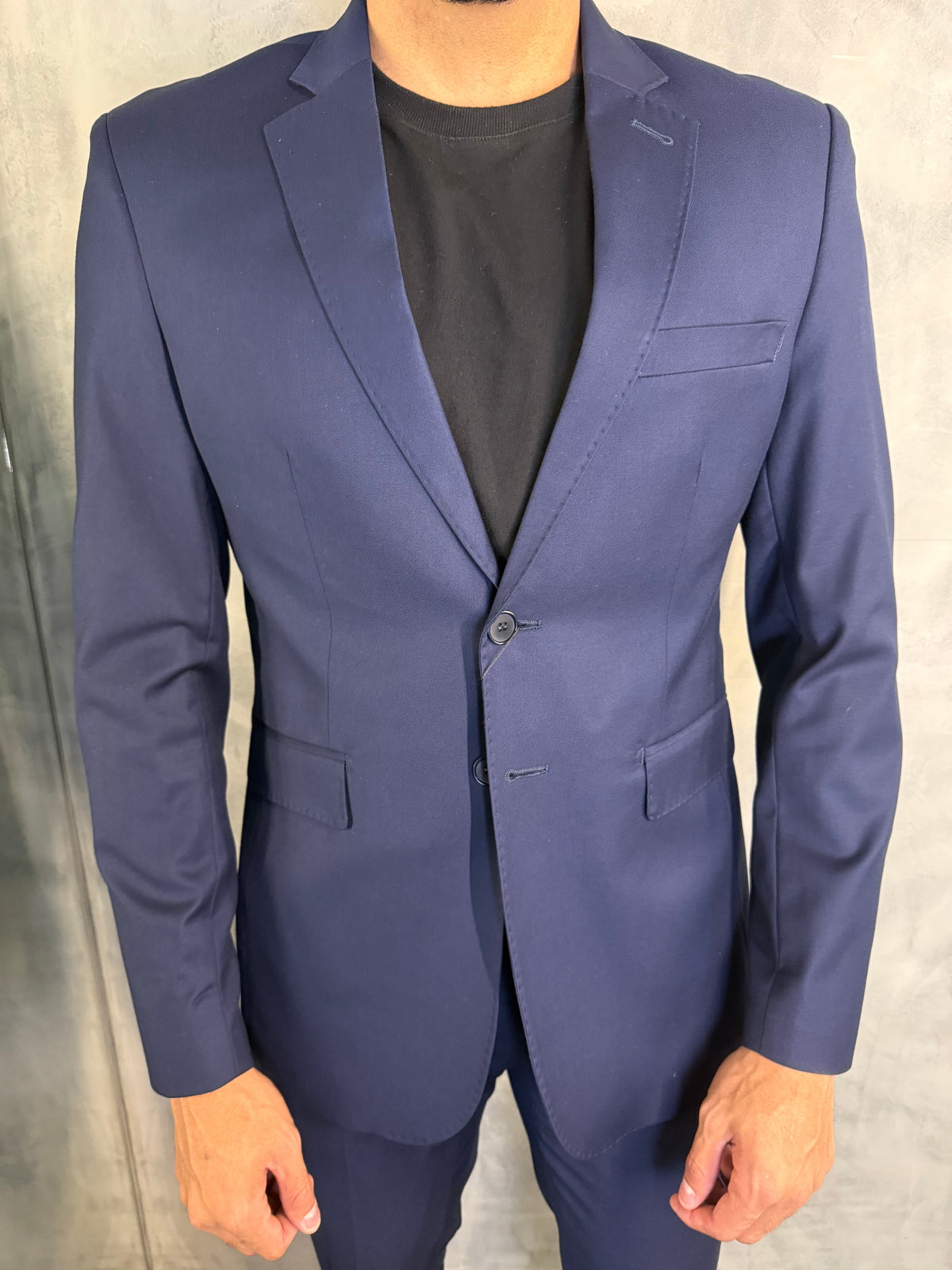 TRAJE SLIM POLIVISCOSE FATIOTA MARINHO