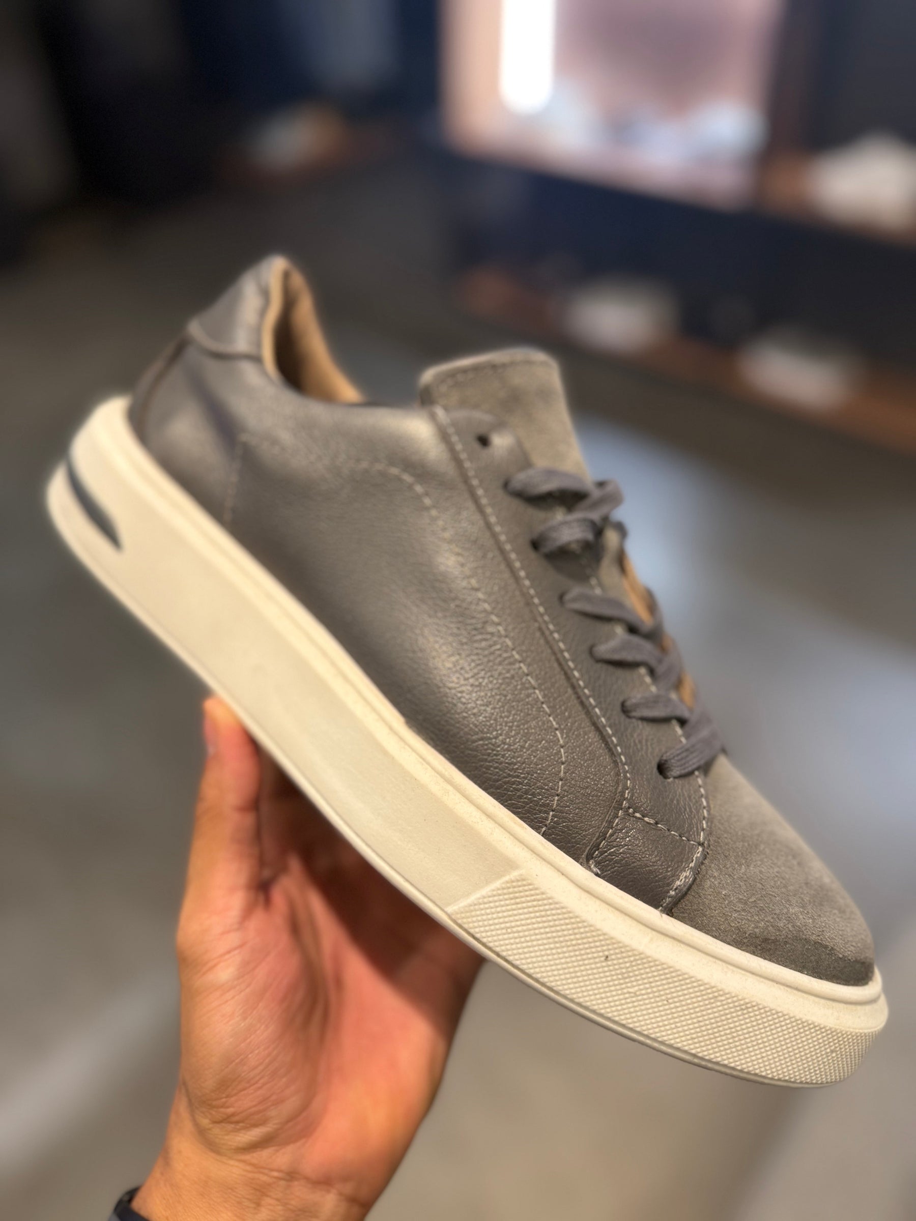 SNEAKER BASIC LINHA SHELBY FLOTER/CAMURÇA PONTO H CINZA