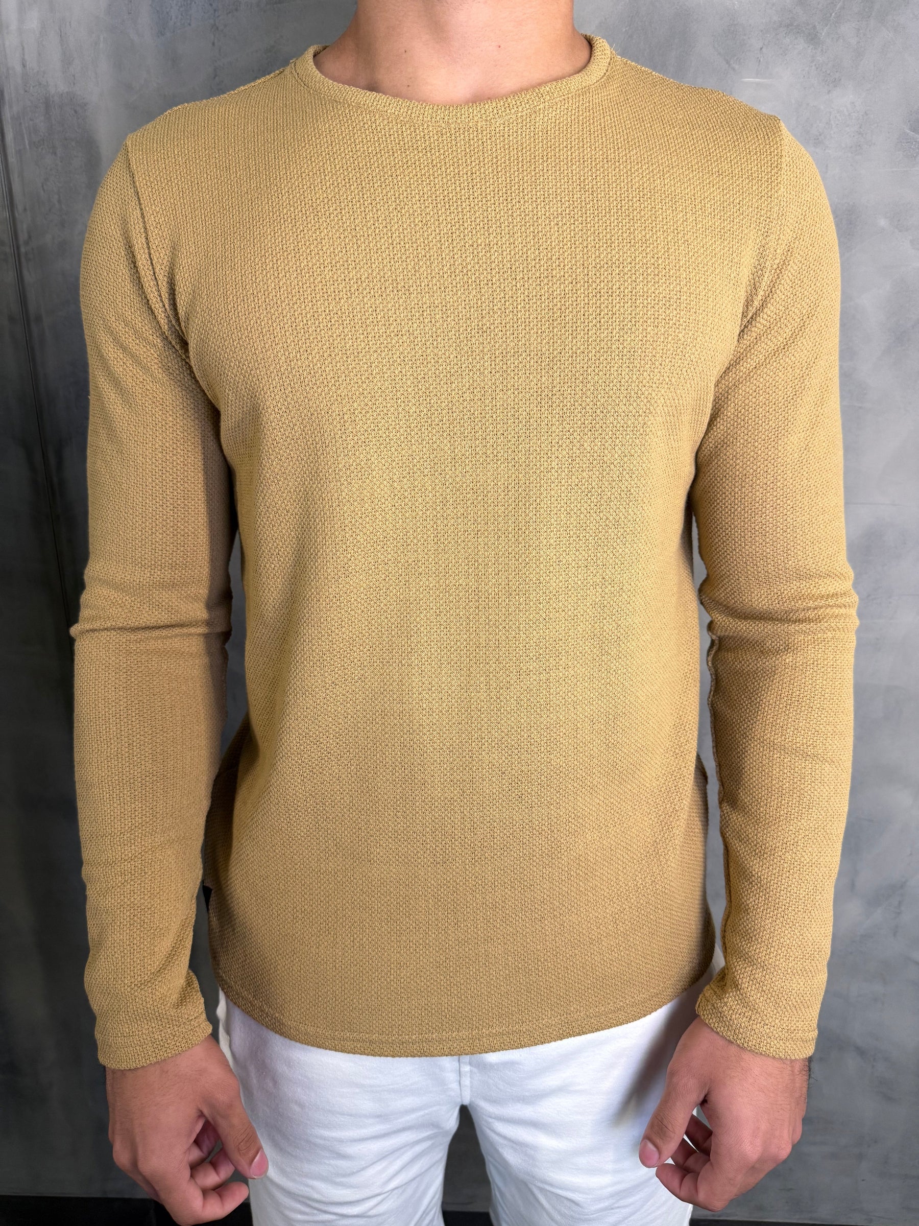 SUETER TRICOT KINGEJOE OCRE