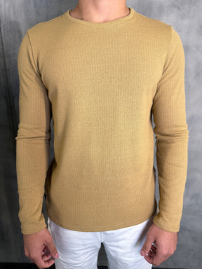 SUETER TRICOT KINGEJOE OCRE