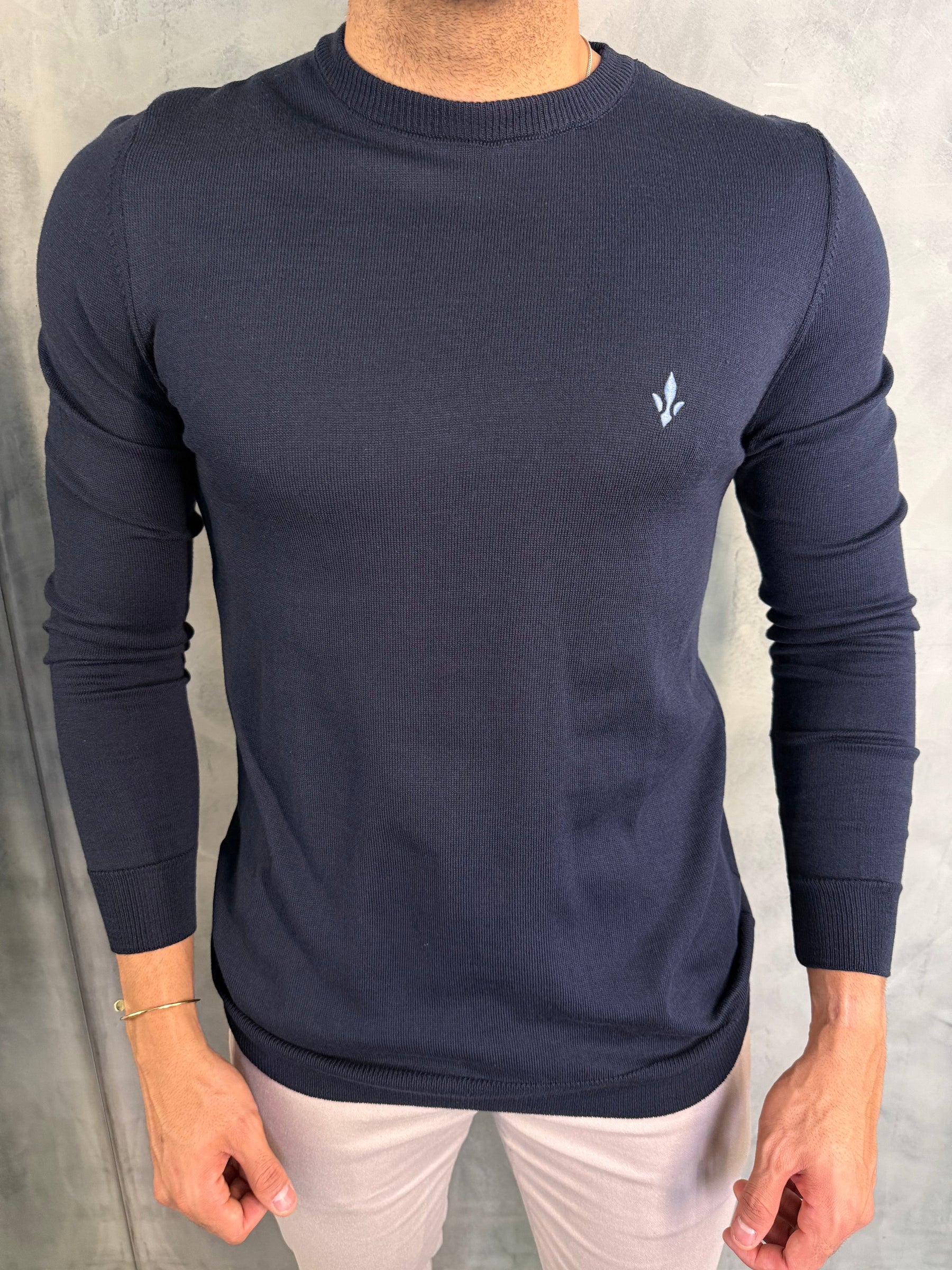 SUÉTER TRICOT REGULAR M/L DLZ AZUL PROFUNDO