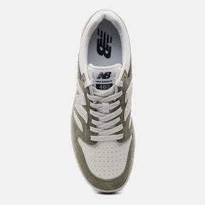 TÊNIS NB 480 LOW UNISEX NEW BALANCE VERDE MUSGO/BEGE CLARO