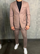 TRAJE POLIVISCOSE SUPER SLIM FATIOTA MARROM CLARO