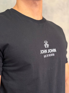 T SHIRT RG INDUSTRY CO BLACK JOHN JOHN PRETO