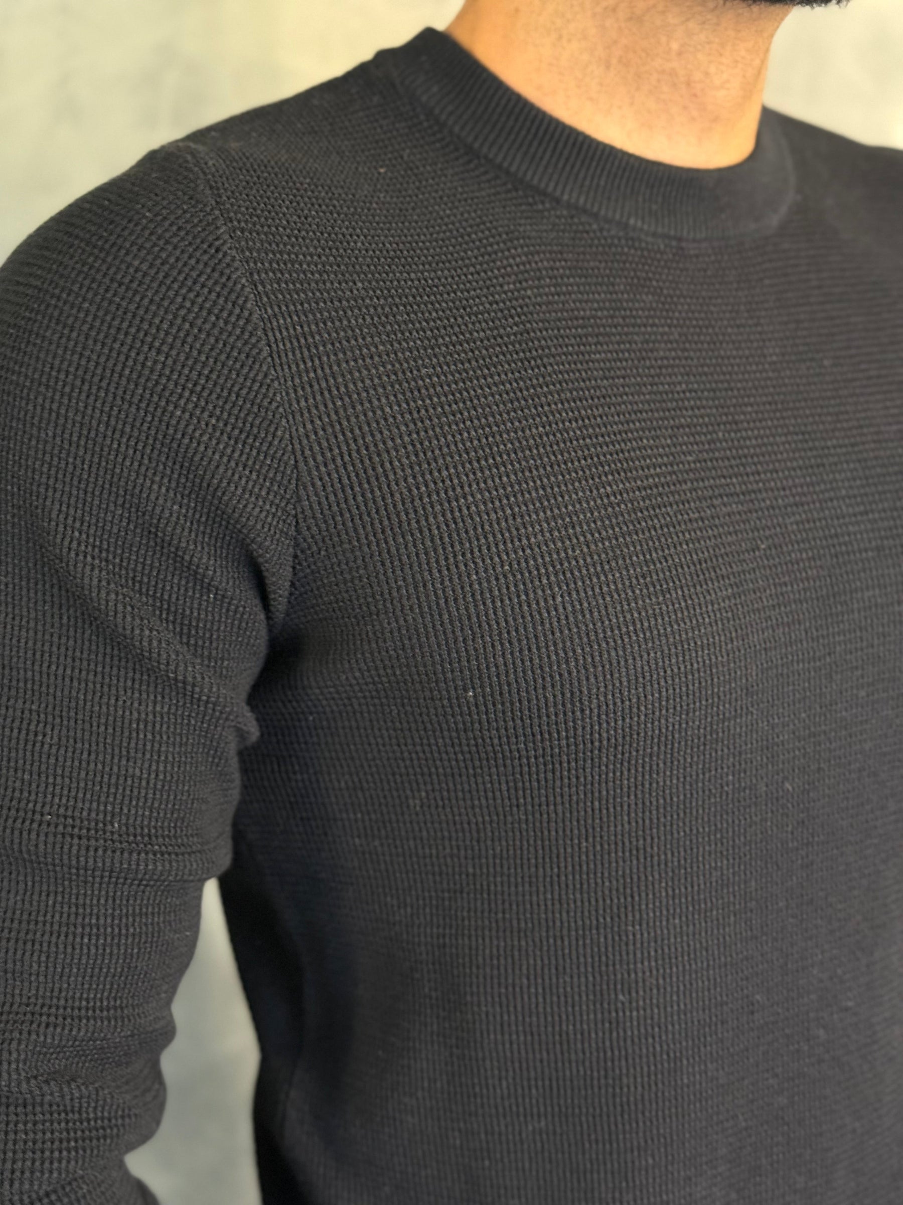 SUETER TRICOT JACQUARD PONTO H