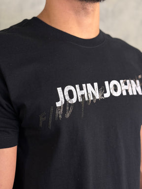 TSHIRT SL FIND YOUR POINT BL JOHN JOHN PRETO