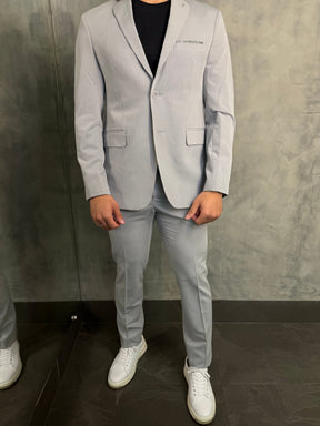 TRAJE POLIVISCOSE SUPER SLIM FATIOTA CINZA GIZ