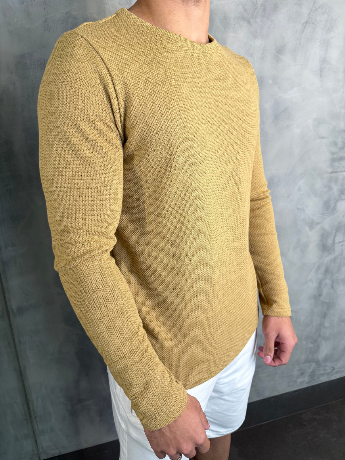 SUETER TRICOT KINGEJOE OCRE