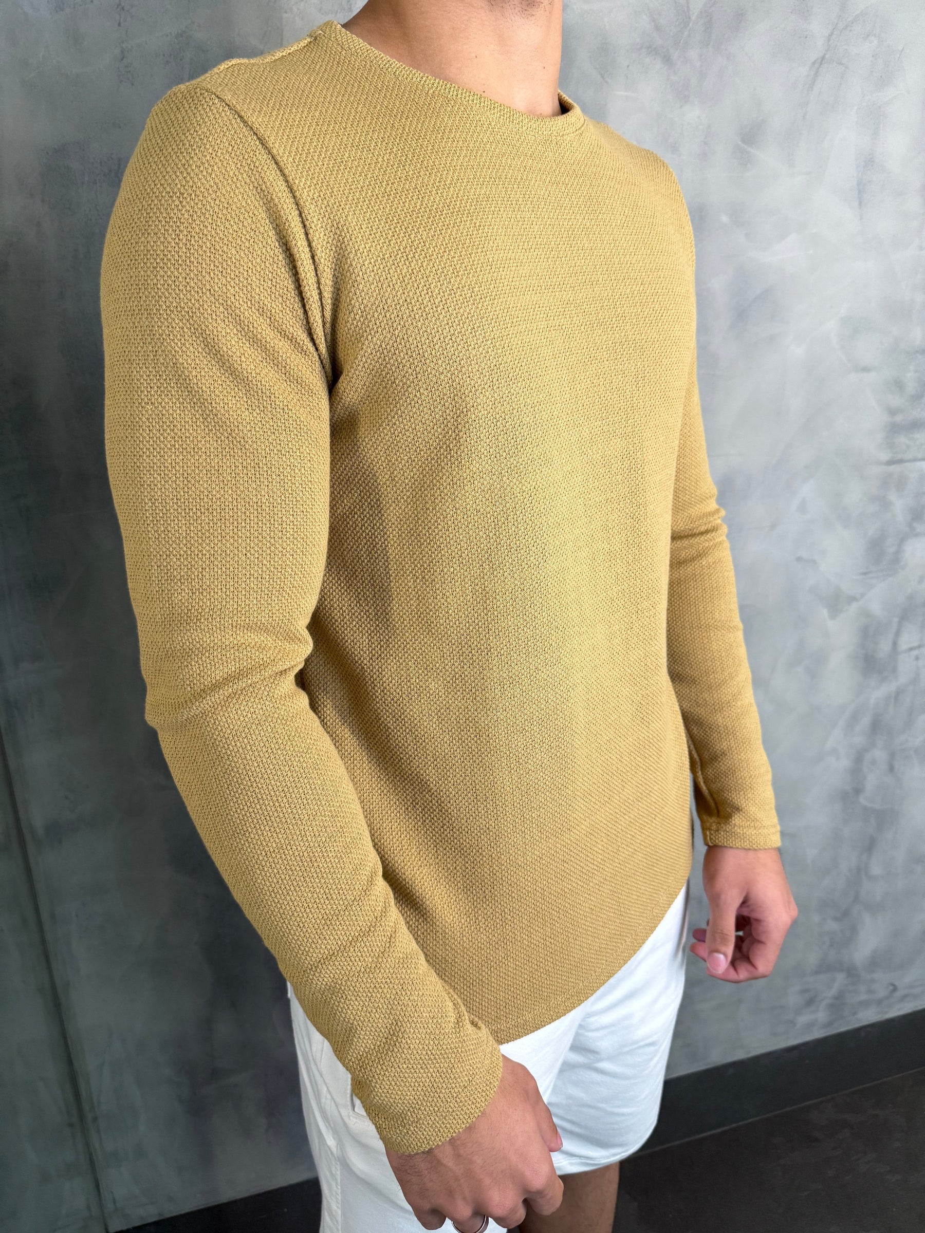 SUETER TRICOT KINGEJOE OCRE