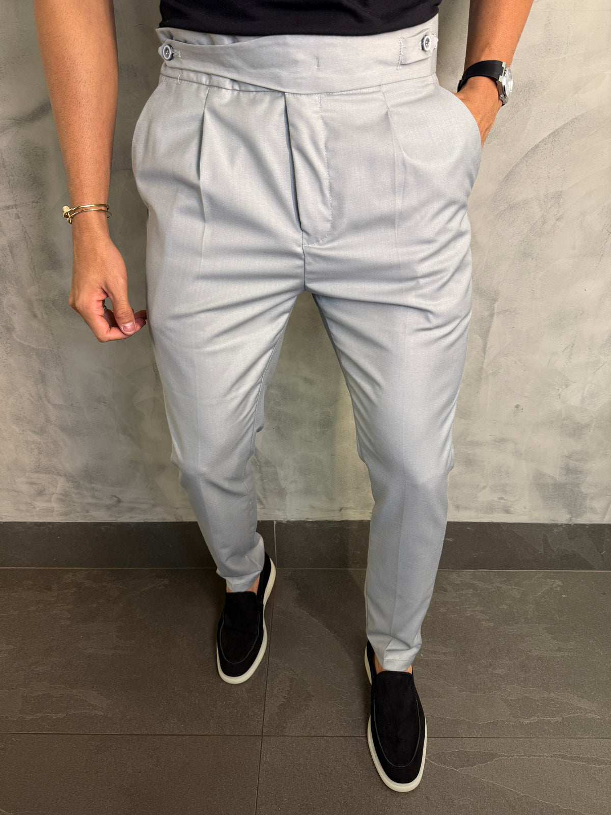 CALCA ALF. GURKHA PATAN PONTO H CINZA