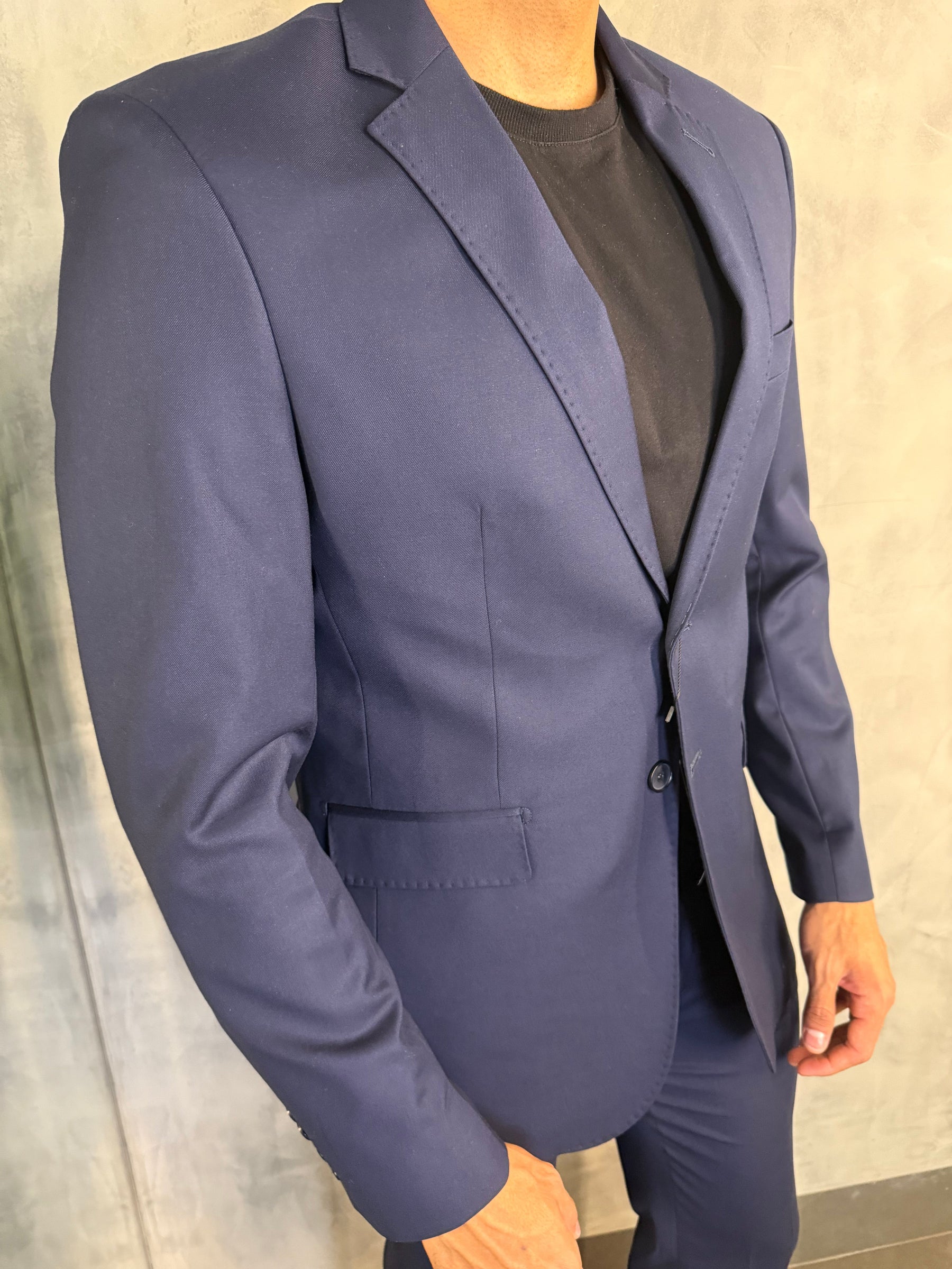 TRAJE SLIM POLIVISCOSE FATIOTA MARINHO