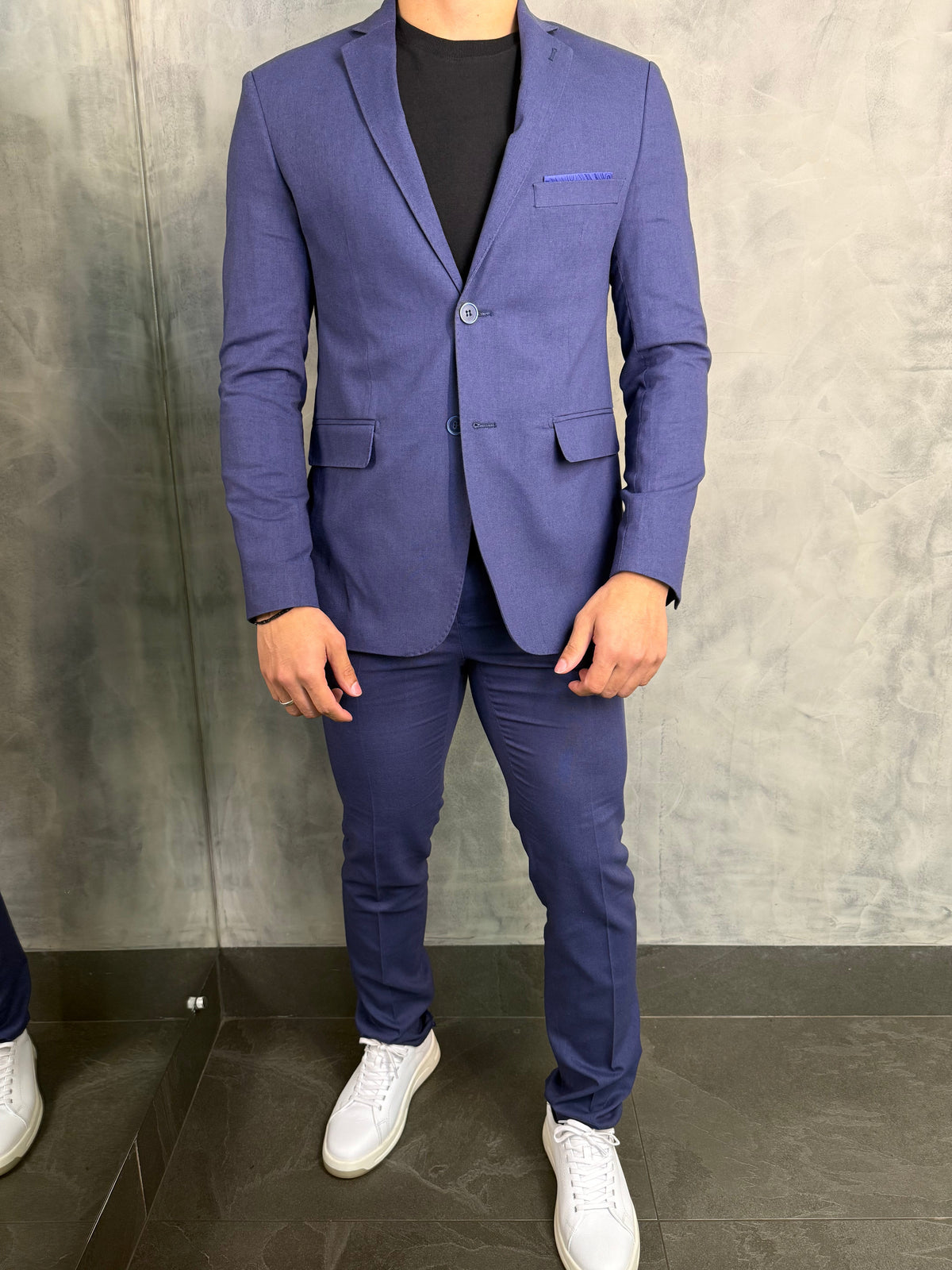 TRAJE POLIVISCOSE SUPER SLIM FATIOTA MARINHO